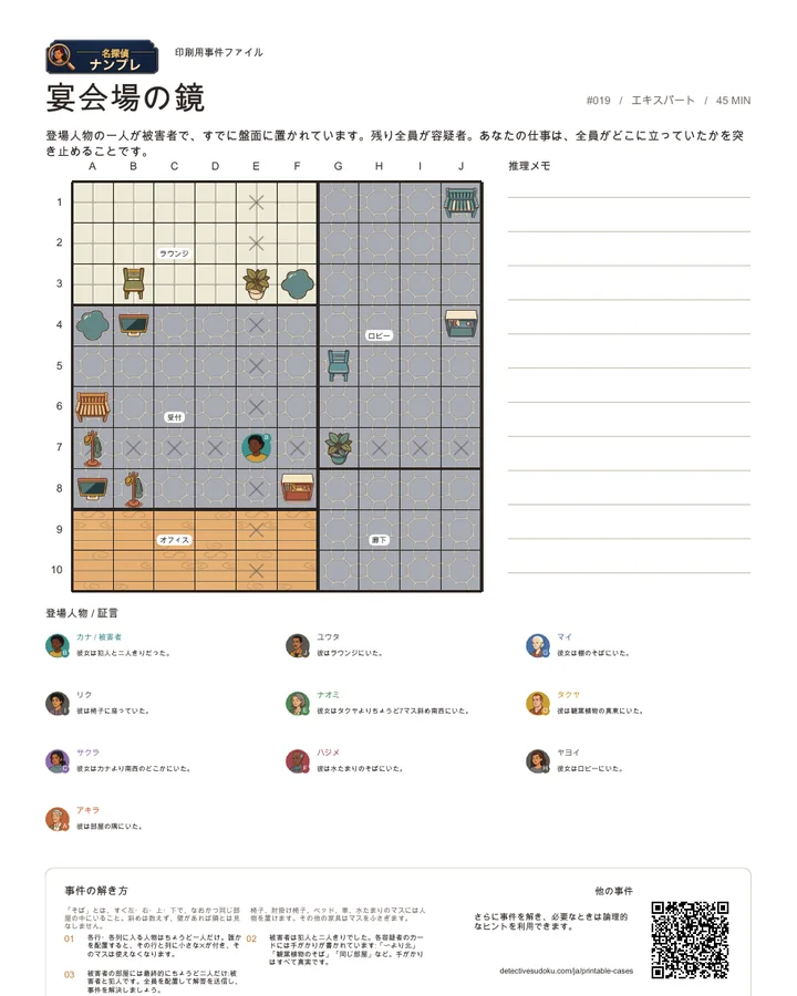 プレビュー: 宴会場の鏡